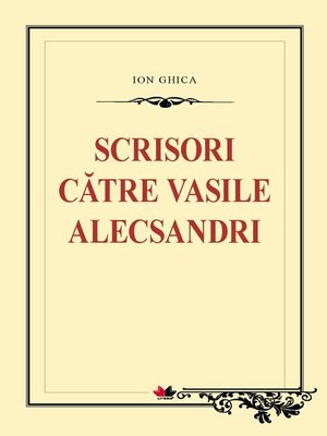 cover image of Scrisori către Vasile Alecsandri